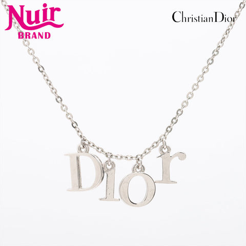 Christian Dior logo Necklace Silver WS15294