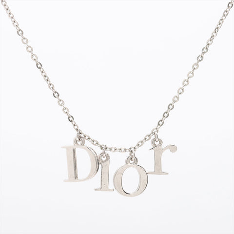 Christian Dior logo Necklace Silver WS15294