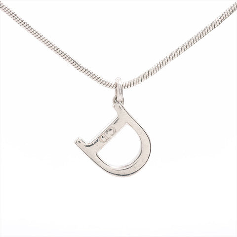 Christian Dior logo Necklace Silver WS15295