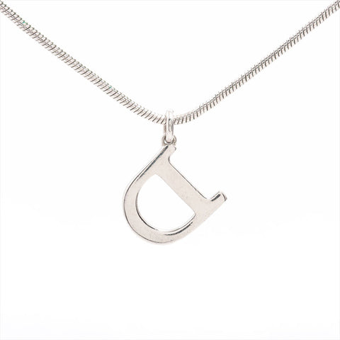 Christian Dior logo Necklace Silver WS15295