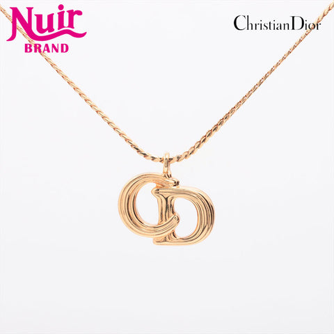 Christian Dior CD logo Necklace gold WS15303