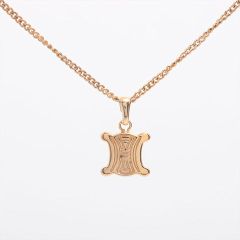 CELINE Triomphe K18Gold Plated Necklace gold WS15305