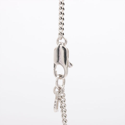クリスチャンディオール Christian Dior リボン ネックレス シルバー WS15307