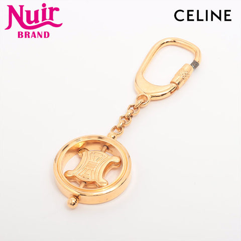 CELINE Macadam key ring gold WS15310