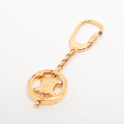 CELINE Macadam key ring gold WS15310