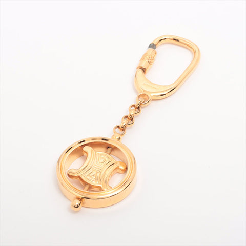 CELINE Macadam key ring gold WS15310