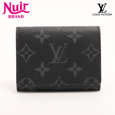 LOUIS VUITTON Monogram Amberop Cult de Visit Card Case black WS15313