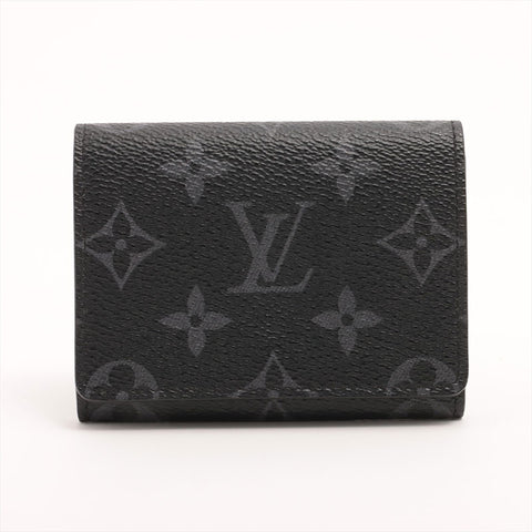 LOUIS VUITTON Monogram Amberop Cult de Visit Card Case black WS15313
