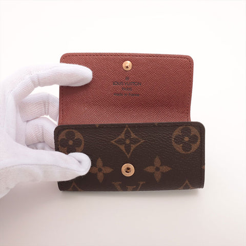 LOUIS VUITTON Monogram Multicles4 2004 Key holder  Brown WS15314