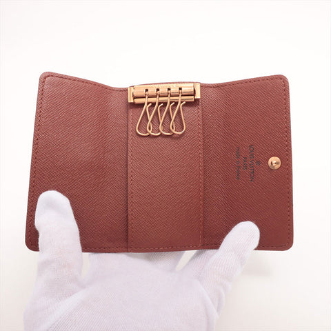 LOUIS VUITTON Monogram Multicles4 2004 Key holder  Brown WS15314