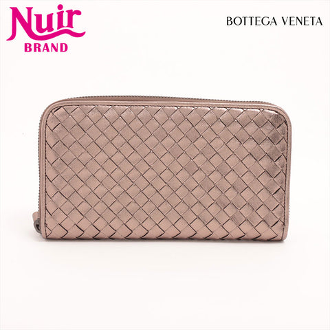 BOTTEGAVENETA INTRECCIATO LAMBSKIN Purse gold WS15317