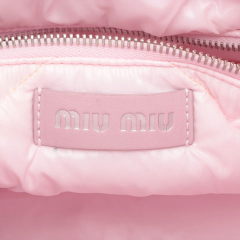 ミュウ ミュウ Miu Miu 星 スター パデット トートバッグ ピンク WS15319