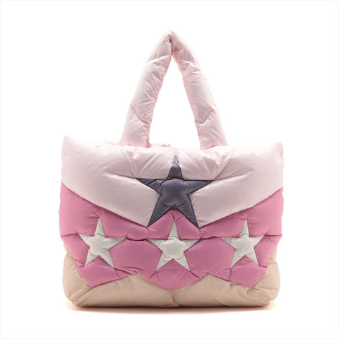 ミュウ ミュウ Miu Miu 星 スター パデット トートバッグ ピンク WS15319