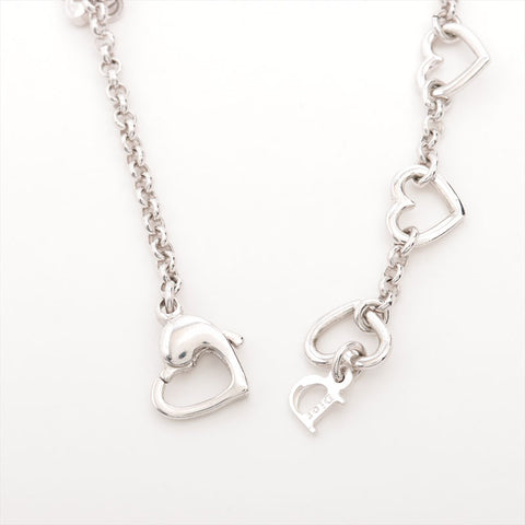 クリスチャンディオール Christian Dior ハート CD ロゴ チェーン ブレスレット シルバー WS15320