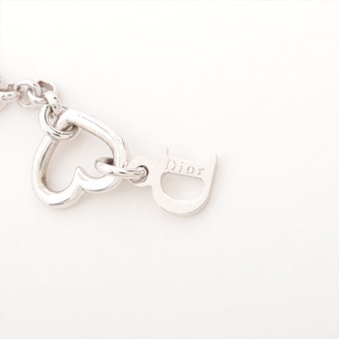 クリスチャンディオール Christian Dior ハート CD ロゴ チェーン ブレスレット シルバー WS15320