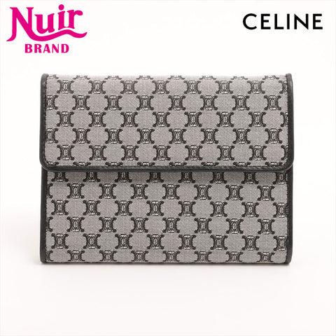 CELINE macadam canvas Bifold Wallet black WS15323