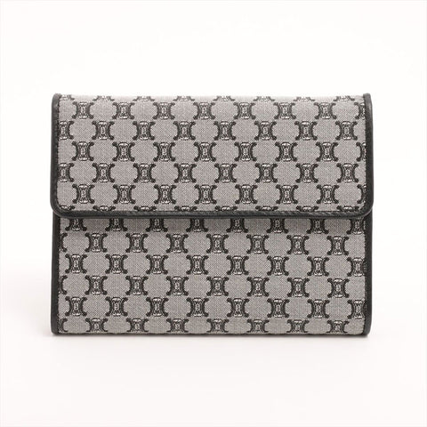 CELINE macadam canvas Bifold Wallet black WS15323