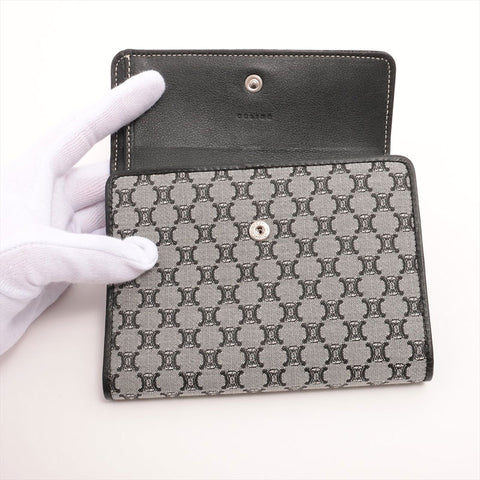 CELINE macadam canvas Bifold Wallet black WS15323