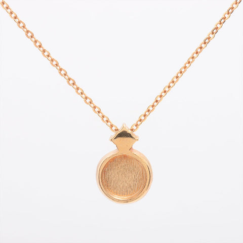 Christian Dior logo Necklace Black x Gold WS15328