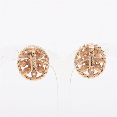 Christian Dior Rhinestone Earring gold WS15329
