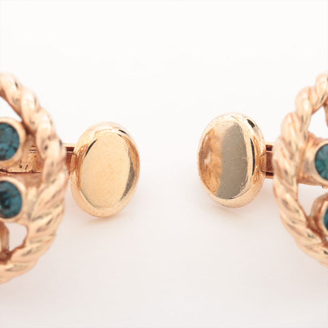 Christian Dior Rhinestone Earring gold WS15329