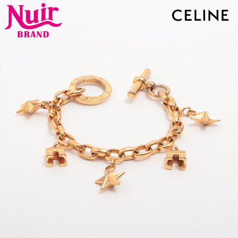 CELINE Icon motif Mont Saint-Michel star bracelet gold WS15331