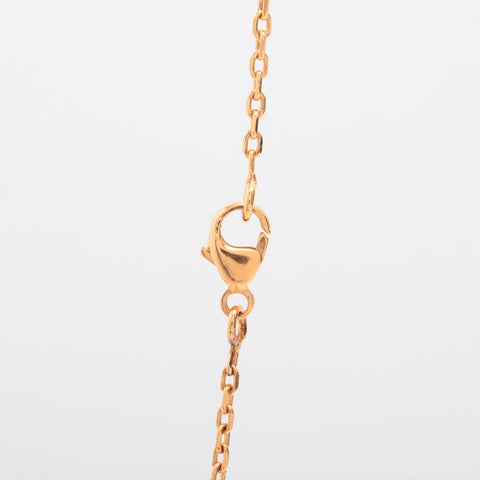 HERMES Cadena motif Necklace Gold x Brown WS15332
