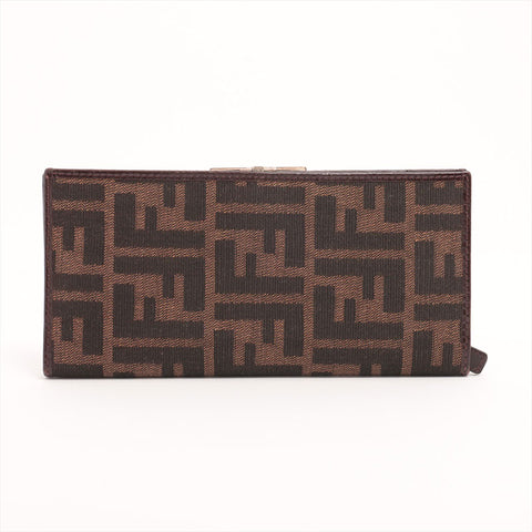 FENDI Mamma Zucca Purse Brown WS15338