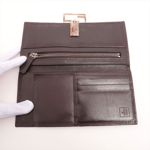 FENDI Mamma Zucca Purse Brown WS15338