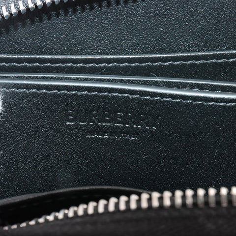 BURBERRY Leather Half Moon Coin case black WS15342