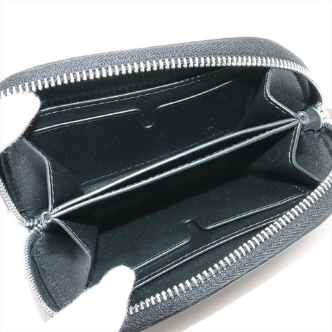 BURBERRY Leather Half Moon Coin case black WS15342