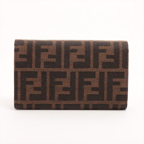 FENDI Zucca Purse Brown WS15343