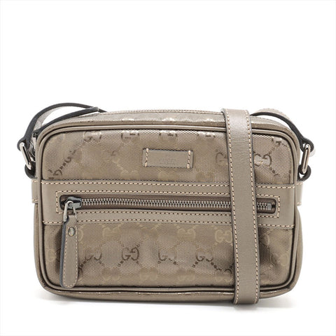 極美品 グッチ GUCCI GG インプリメ ブロンズ ショルダーバッグ ゴールド WS15344