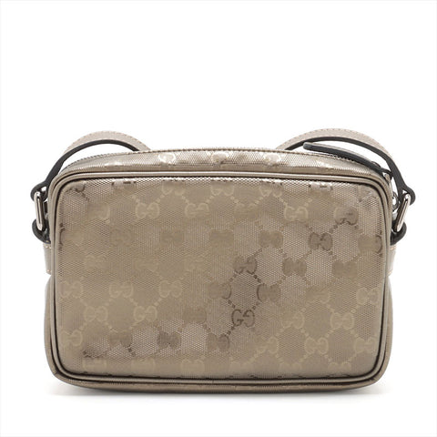 極美品 グッチ GUCCI GG インプリメ ブロンズ ショルダーバッグ ゴールド WS15344