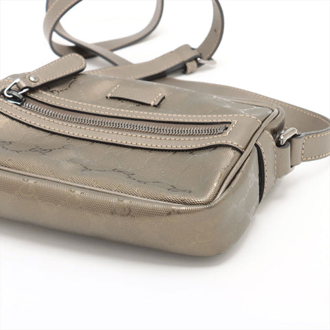 極美品 グッチ GUCCI GG インプリメ ブロンズ ショルダーバッグ ゴールド WS15344