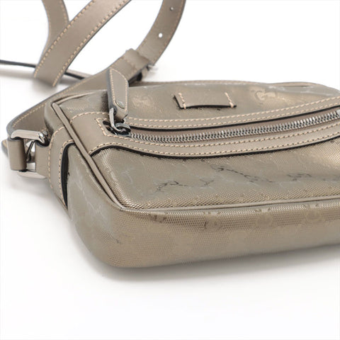 極美品 グッチ GUCCI GG インプリメ ブロンズ ショルダーバッグ ゴールド WS15344