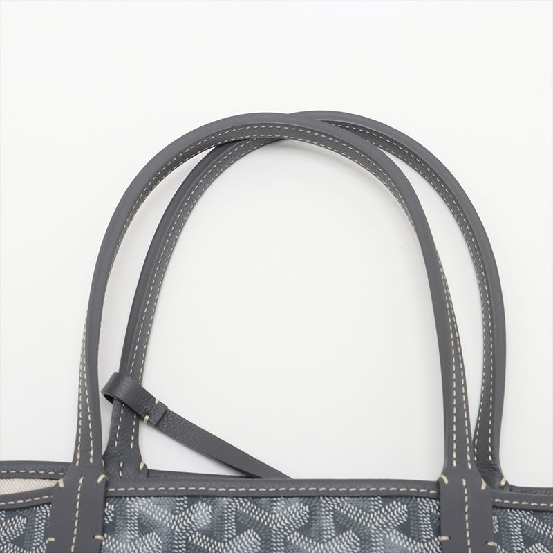 極美品 ゴヤール GOYARD サンルイ PM トートバッグ グレー