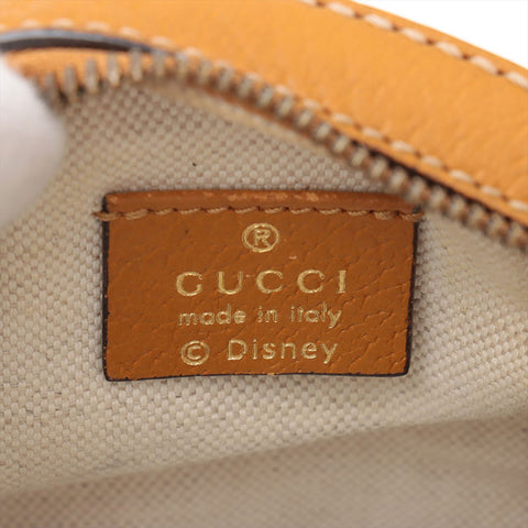 グッチ GUCCI ミッキーコラボ ミニGGスプリーム ラウンド ショルダーバッグ ブラウン WS15349