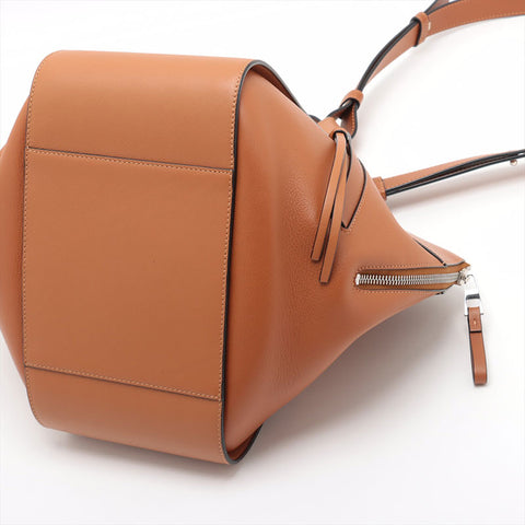LOEWE Hammock Leather Medium Shoulder Bag Brown WS15352