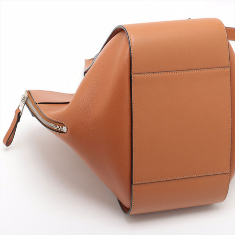 LOEWE Hammock Leather Medium Shoulder Bag Brown WS15352