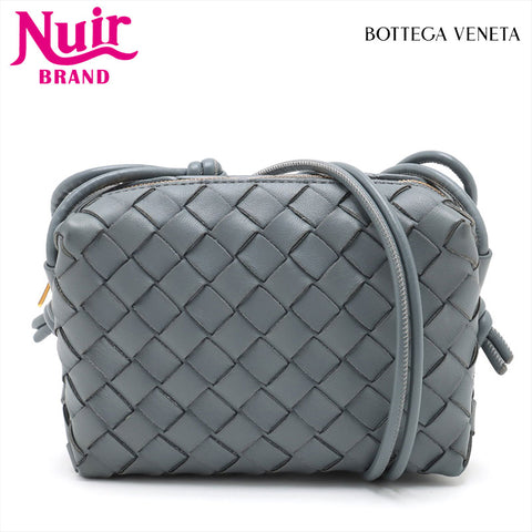 ボッテガヴェネタ BOTTEGAVENETA ミニ イントレチャート ループ ショルダーバッグ グレー WS15353