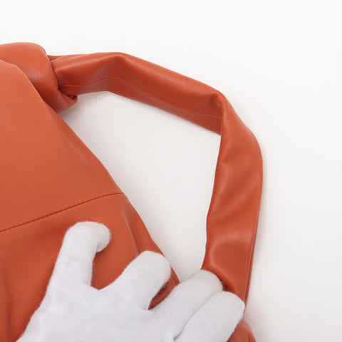 BOTTEGAVENETA Double Knot Mini Leather Shoulder Bag Orange WS15355
