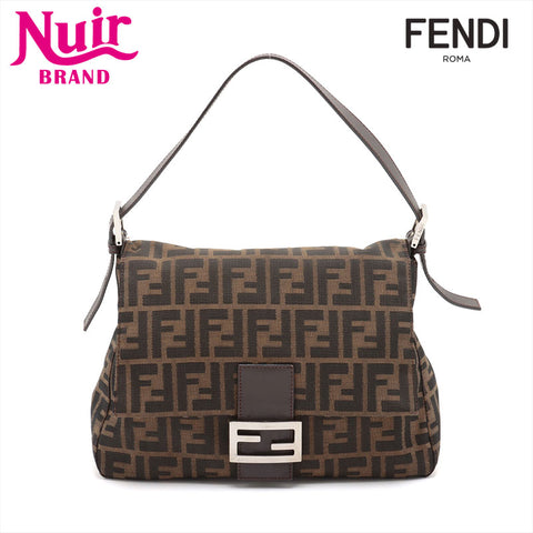 FENDI Zucca mamma bucket Shoulder Bag Brown WS15360