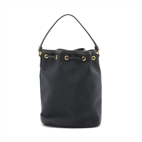 プラダ PRADA ジャガード ロゴ ショルダーバッグ ブラック WS15367