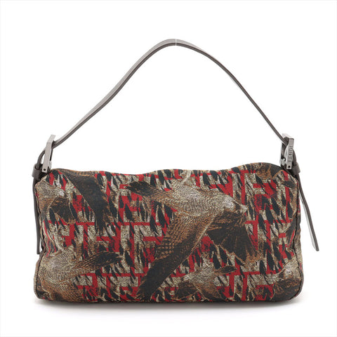 フェンディ FENDI マンマバケット ファルコン ショルダーバッグ ブラウン WS15368