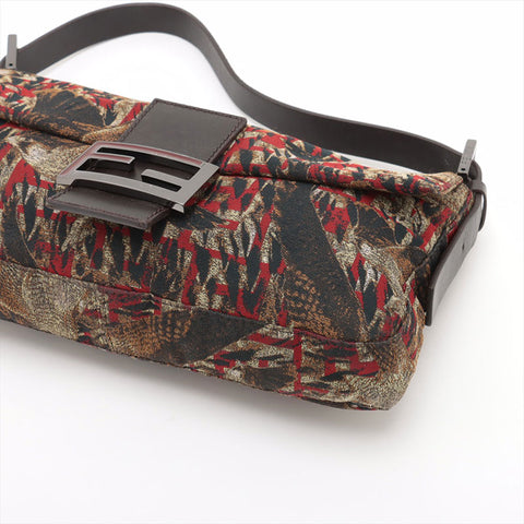 フェンディ FENDI マンマバケット ファルコン ショルダーバッグ ブラウン WS15368