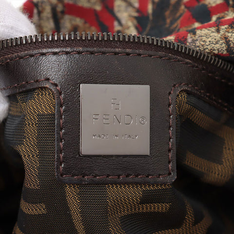 フェンディ FENDI マンマバケット ファルコン ショルダーバッグ ブラウン WS15368
