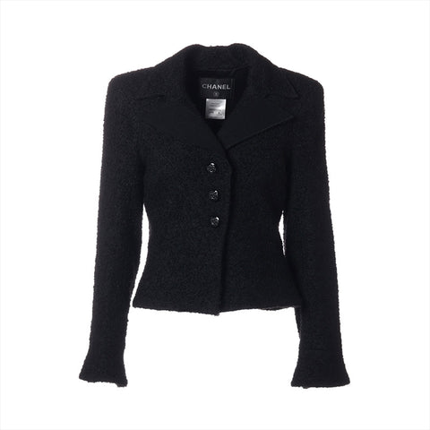 CHANEL Size:36 Mohair blend Camellia button P36756 outer black WS15369