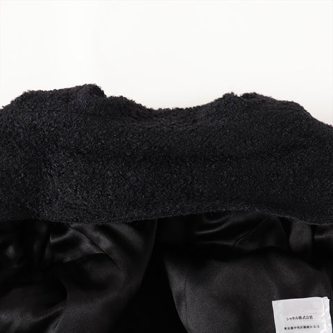 CHANEL Size:36 Mohair blend Camellia button P36756 outer black WS15369