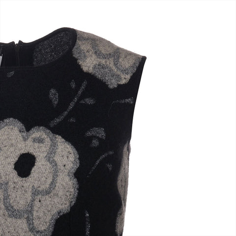 CHANEL Size:38 06A 2006 Camellia PONY cashmere tops black WS15373